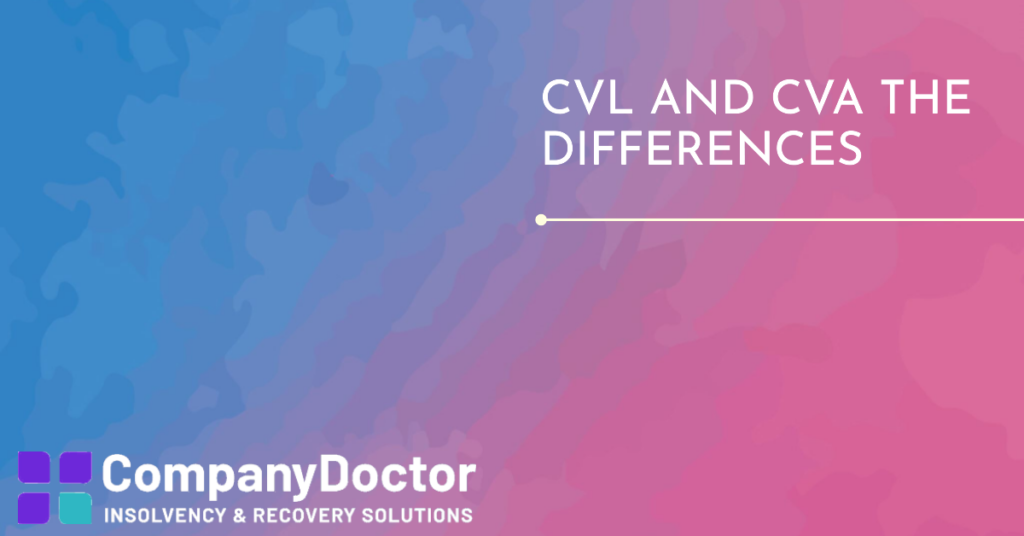 A banner titled CVL and CVA thr differences