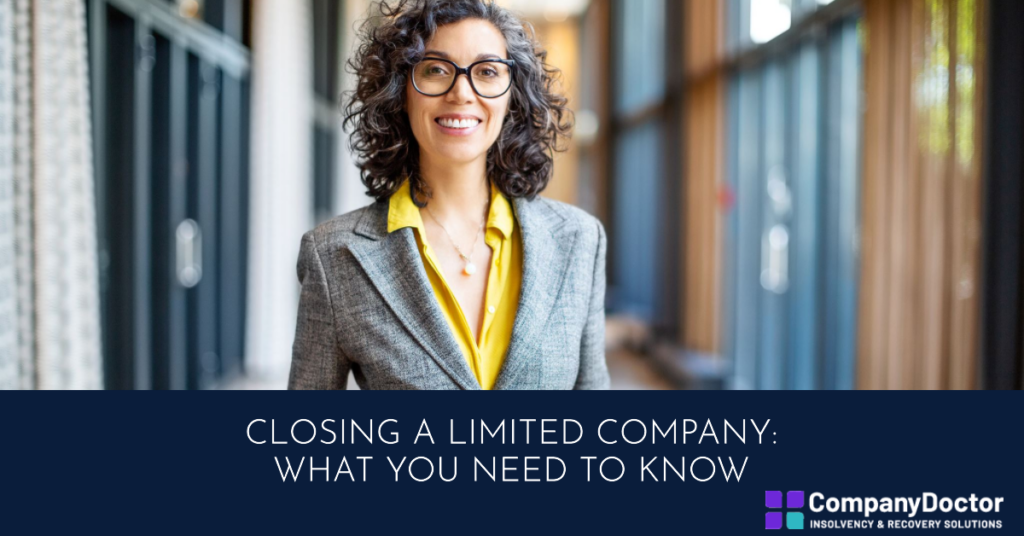 an article image titled closing a limited company.
