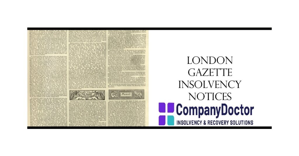 London Gazette Insolvency - What you Need to Know